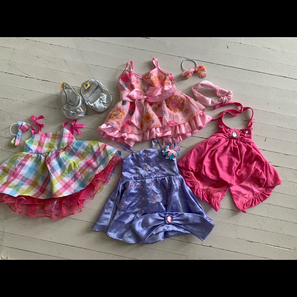 Build a Bear dresses and shoe set